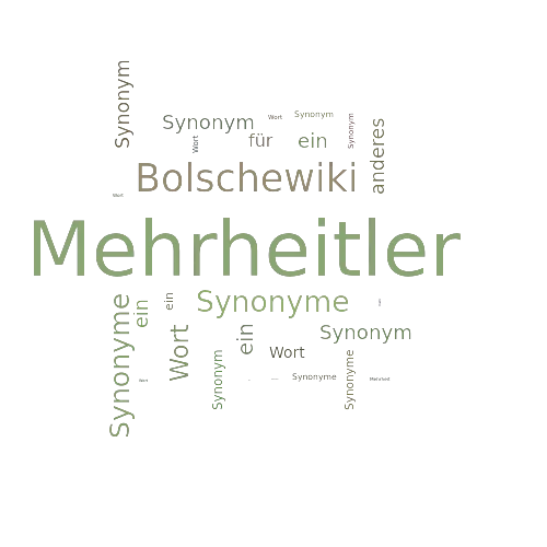 Ein anderes Wort für Mehrheitler - Synonym Mehrheitler