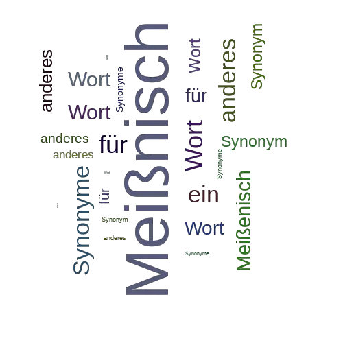 Ein anderes Wort für Meißnisch - Synonym Meißnisch