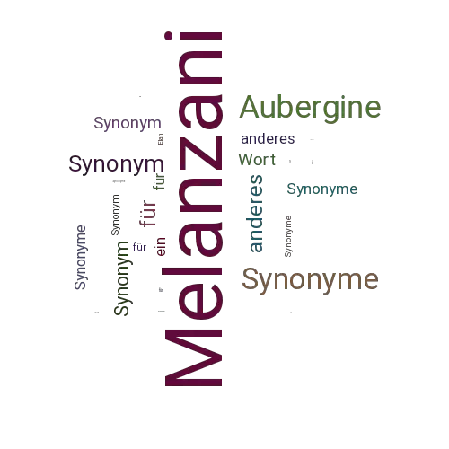 Ein anderes Wort für Melanzani - Synonym Melanzani