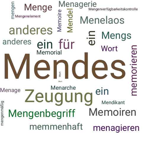 Ein anderes Wort für Mendes - Synonym Mendes