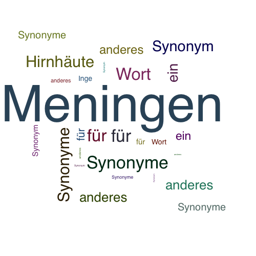Ein anderes Wort für Meningen - Synonym Meningen