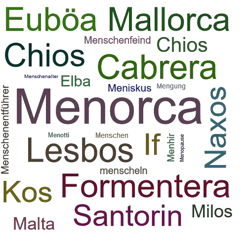 Ein anderes Wort für Menorca - Synonym Menorca