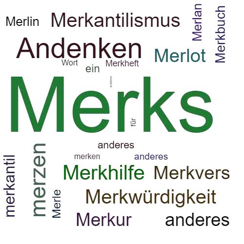 Ein anderes Wort für Merks - Synonym Merks