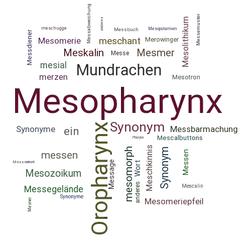 Ein anderes Wort für Mesopharynx - Synonym Mesopharynx