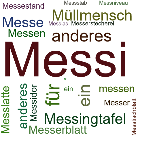 Ein anderes Wort für Messi - Synonym Messi