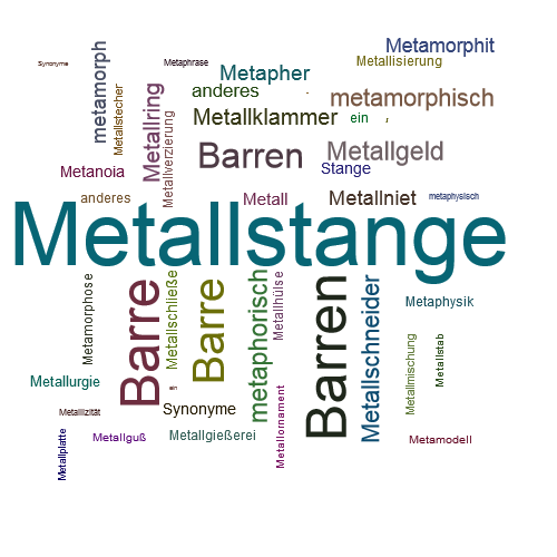 Ein anderes Wort für Metallstange - Synonym Metallstange