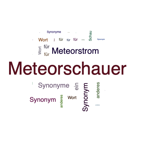 Ein anderes Wort für Meteorschauer - Synonym Meteorschauer