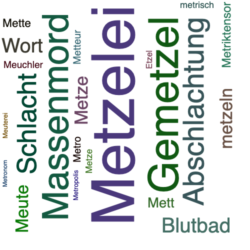 Ein anderes Wort für Metzelei - Synonym Metzelei