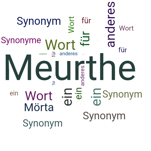 Ein anderes Wort für Meurthe - Synonym Meurthe