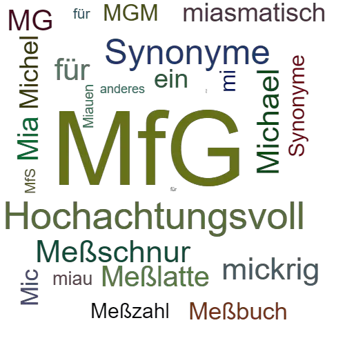 Ein anderes Wort für MfG - Synonym MfG