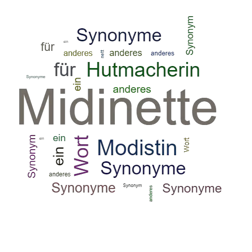 Ein anderes Wort für Midinette - Synonym Midinette