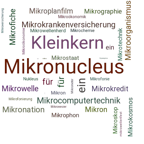 Ein anderes Wort für Mikronukleus - Synonym Mikronukleus