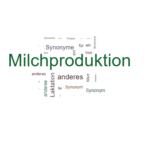 Ein anderes Wort für Milchproduktion - Synonym Milchproduktion