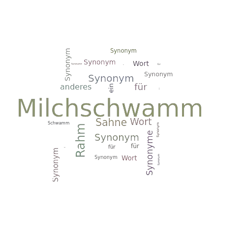 Ein anderes Wort für Milchschwamm - Synonym Milchschwamm