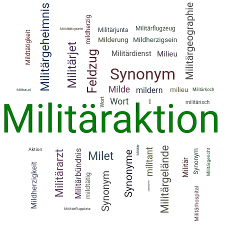 Ein anderes Wort für Militäraktion - Synonym Militäraktion