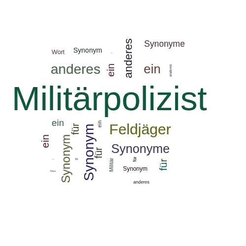 Ein anderes Wort für Militärpolizist - Synonym Militärpolizist