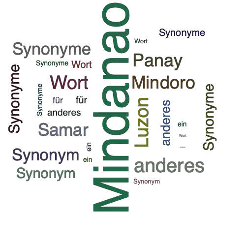 Ein anderes Wort für Mindanao - Synonym Mindanao