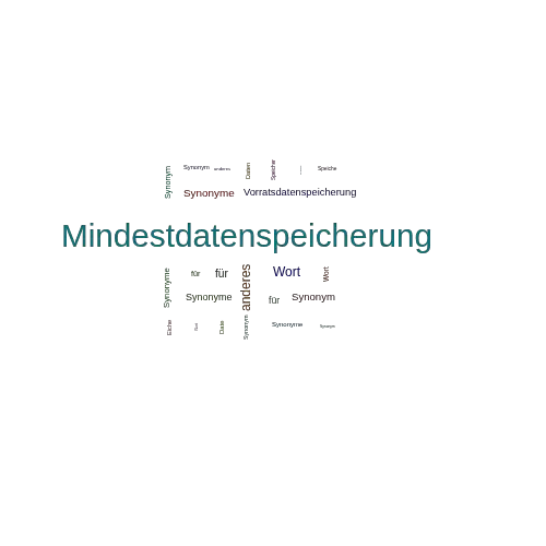 Ein anderes Wort für Mindestdatenspeicherung - Synonym Mindestdatenspeicherung
