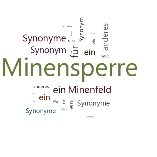 Ein anderes Wort für Minensperre - Synonym Minensperre