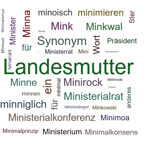 Ein anderes Wort für Ministerpräsidentin - Synonym Ministerpräsidentin