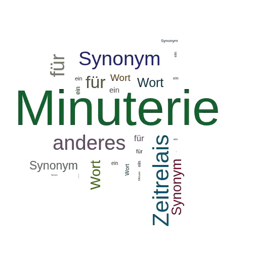 Ein anderes Wort für Minuterie - Synonym Minuterie