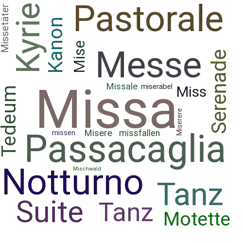 Ein anderes Wort für Missa - Synonym Missa