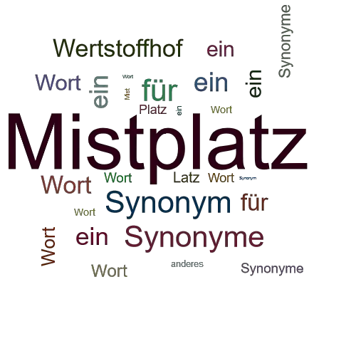 Ein anderes Wort für Mistplatz - Synonym Mistplatz