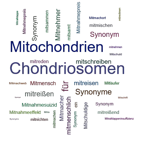 Ein anderes Wort für Mitochondrium - Synonym Mitochondrium