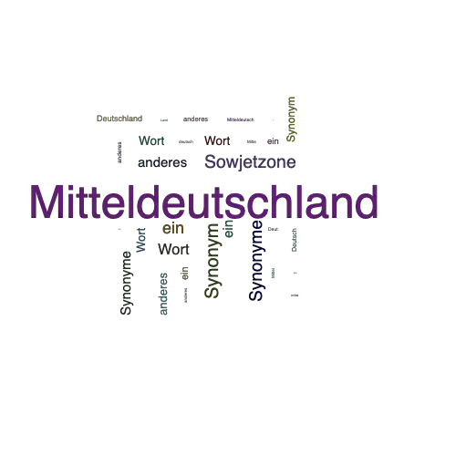 Ein anderes Wort für Mitteldeutschland - Synonym Mitteldeutschland