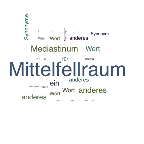 Ein anderes Wort für Mittelfellraum - Synonym Mittelfellraum