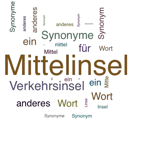 Ein anderes Wort für Mittelinsel - Synonym Mittelinsel