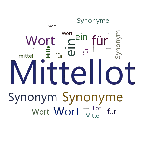 Ein anderes Wort für Mittellot - Synonym Mittellot