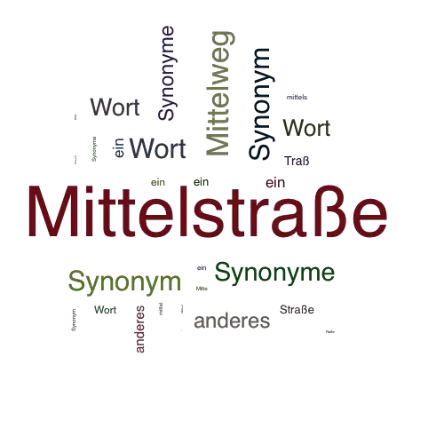 Ein anderes Wort für Mittelstraße - Synonym Mittelstraße