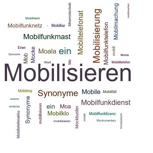 Ein anderes Wort für Mobilisieren - Synonym Mobilisieren