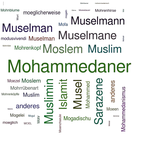 Ein anderes Wort für Mohammedaner - Synonym Mohammedaner