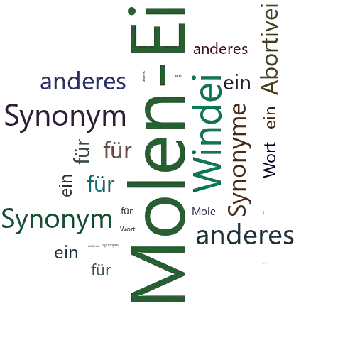 Ein anderes Wort für Molen-Ei - Synonym Molen-Ei