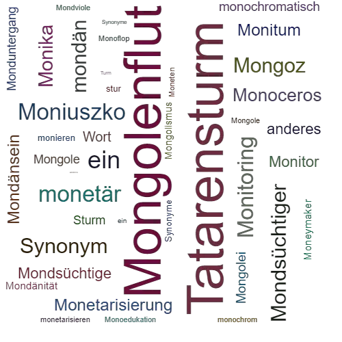 Ein anderes Wort für Mongolensturm - Synonym Mongolensturm