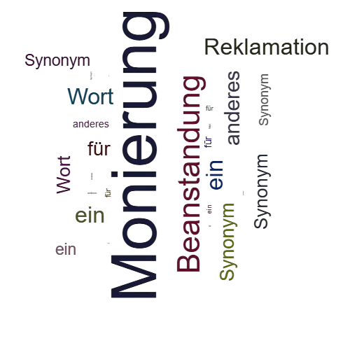 Ein anderes Wort für Monierung - Synonym Monierung