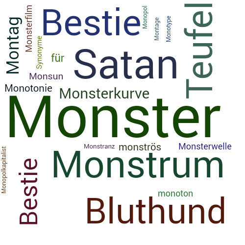 Ein anderes Wort für Monster - Synonym Monster