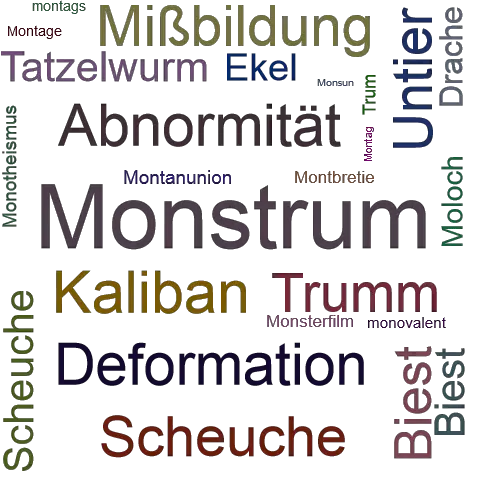 Ein anderes Wort für Monstrum - Synonym Monstrum