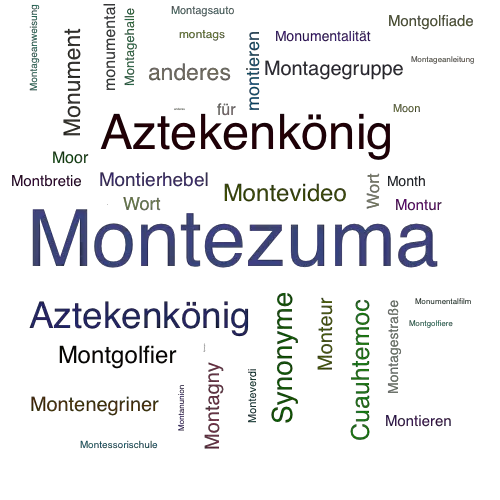Ein anderes Wort für Montezuma - Synonym Montezuma