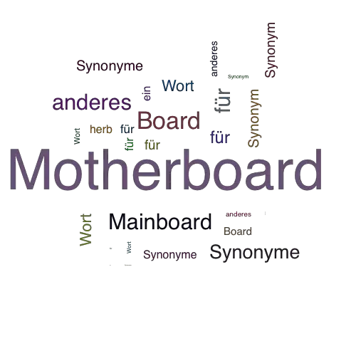 Ein anderes Wort für Motherboard - Synonym Motherboard
