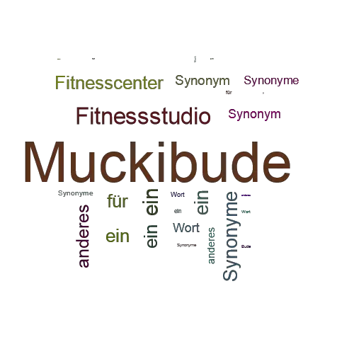 Ein anderes Wort für Muckibude - Synonym Muckibude