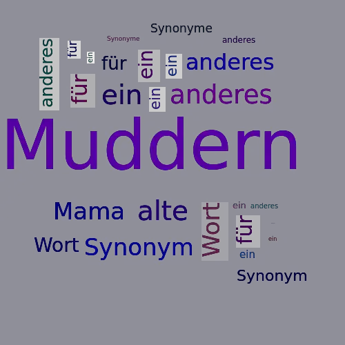 Ein anderes Wort für Muddern - Synonym Muddern