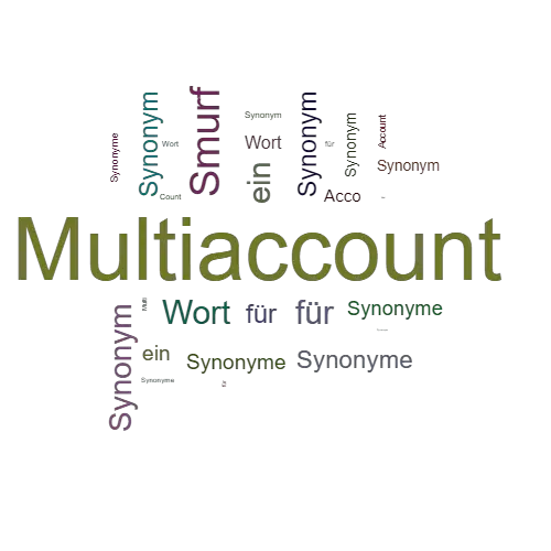 Ein anderes Wort für Multiaccount - Synonym Multiaccount