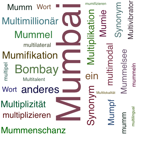 Ein anderes Wort für Mumbai - Synonym Mumbai