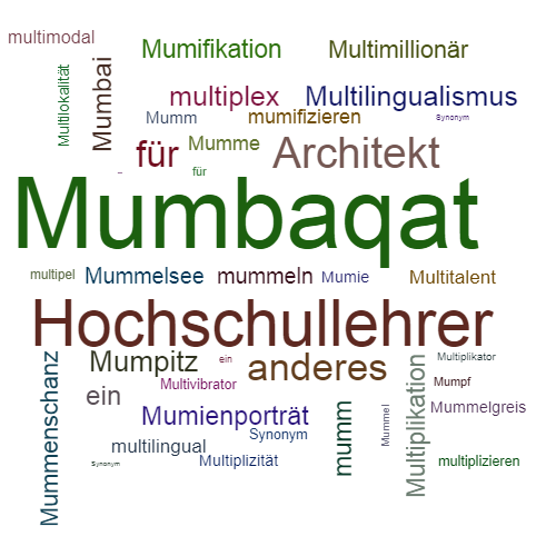 Ein anderes Wort für Mumbaqat - Synonym Mumbaqat