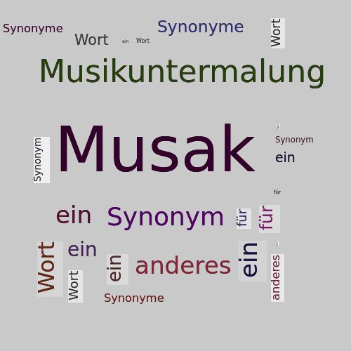 Ein anderes Wort für Musak - Synonym Musak