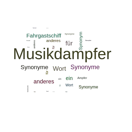 Ein anderes Wort für Musikdampfer - Synonym Musikdampfer