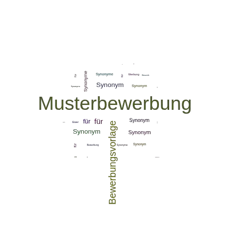 Ein anderes Wort für Musterbewerbung - Synonym Musterbewerbung